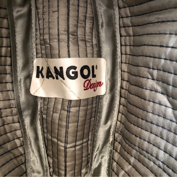 Kangol Wool Herringbone Fedora Hat Gray Medium - Picture 4 of 6